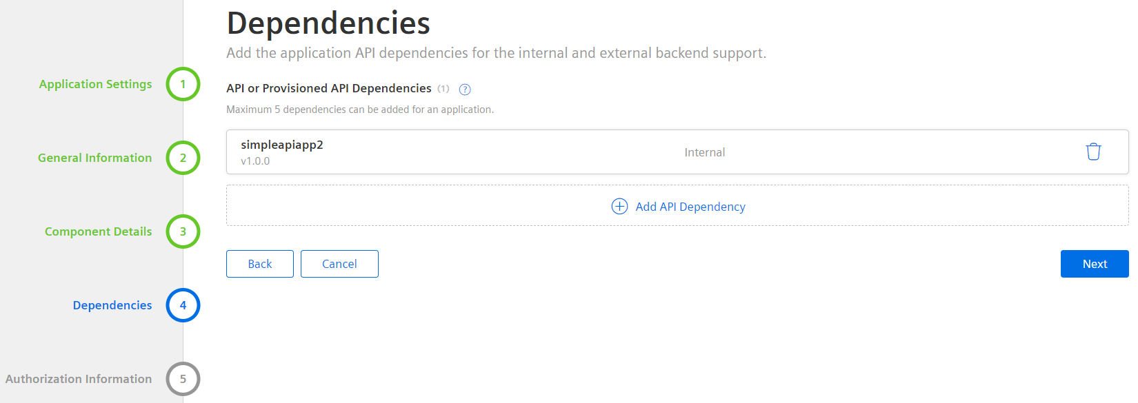 dependencies-api